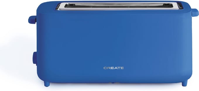 CREATE - Broodrooster 950W - Met veiligheidssysteem - Zes vermogensstanden - Kobaltblauw - TOAST STUDIO XL