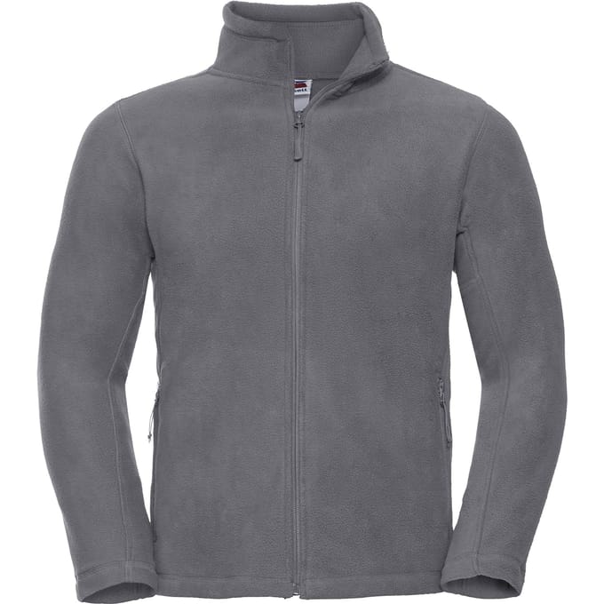 Russell Heren Full Zip Outdoor Fleece Jacket (Konvooi Grijs)