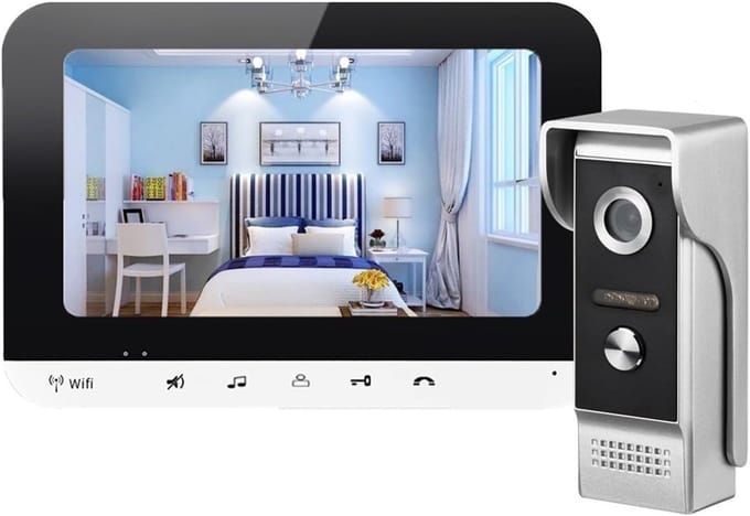 Video Intercom Systeem - Deurbel Camera - Huisbeveiliging - Met Elektrisch Slot - 7 Inch Scherm