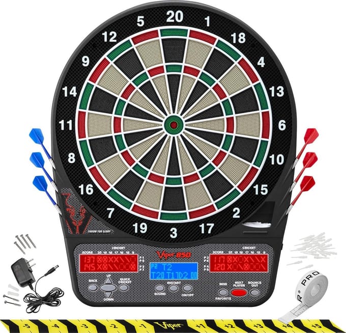 Elektronisch Dartbord voor Thuisgebruik met 8 Pijltjes en Diverse Spelmodi