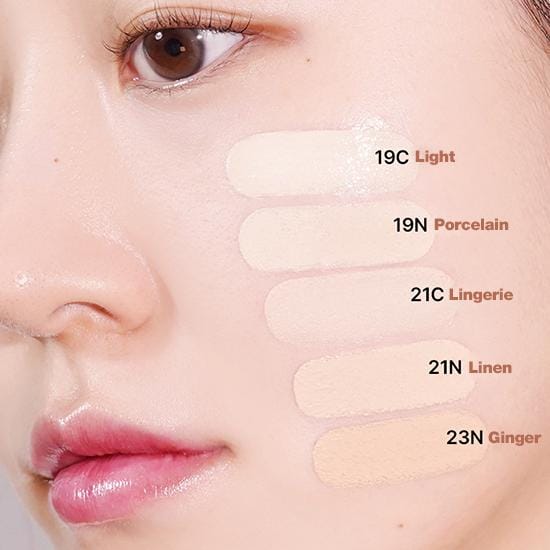 Kill Cover Mesh Glow Essential Cushion Set met Navulling 21C LINGERIE 15 g / 0,52 oz. x 2 st white