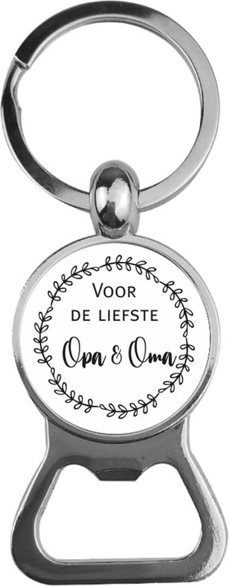 Bieropener Glas -  Voor De Liefste Opa & Oma