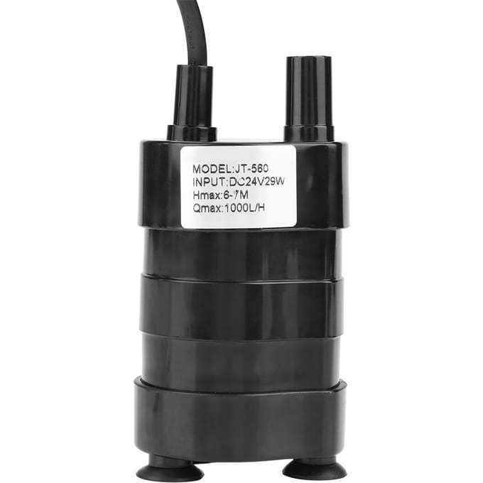 Mini Pompe à Eau Submersible CC Sans Balais à Haute Pression 24V 20 degrés Celsius 90 degrés Celsius