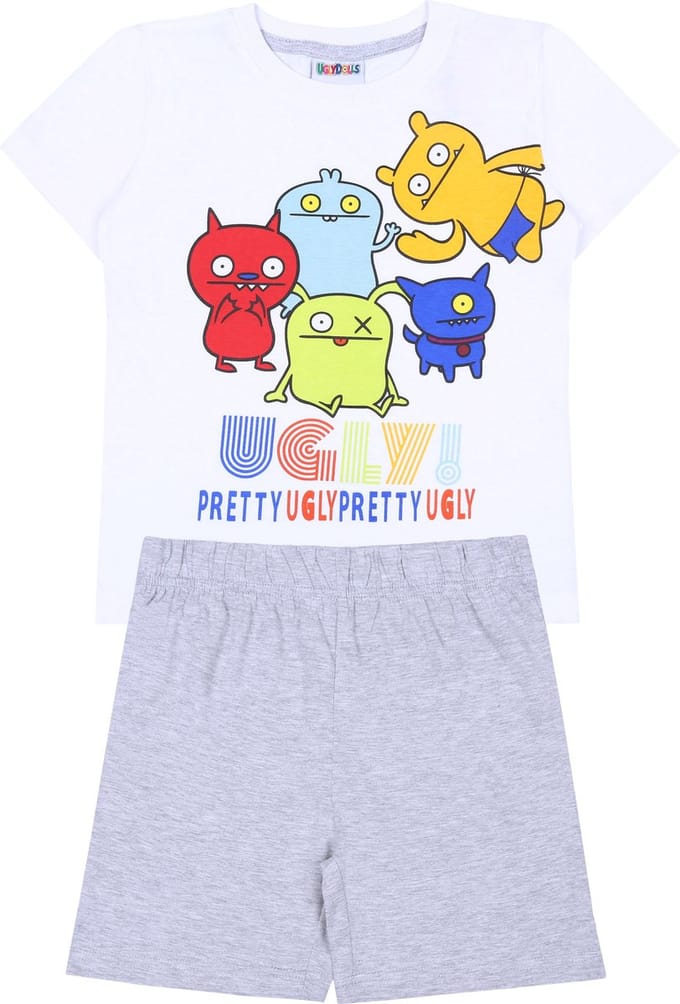 Wit-Grijze Jongens Pyjama PASKUDY UglyDolls