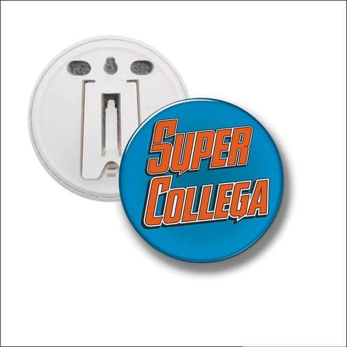 Button Met Clip 58 MM - Super Collega