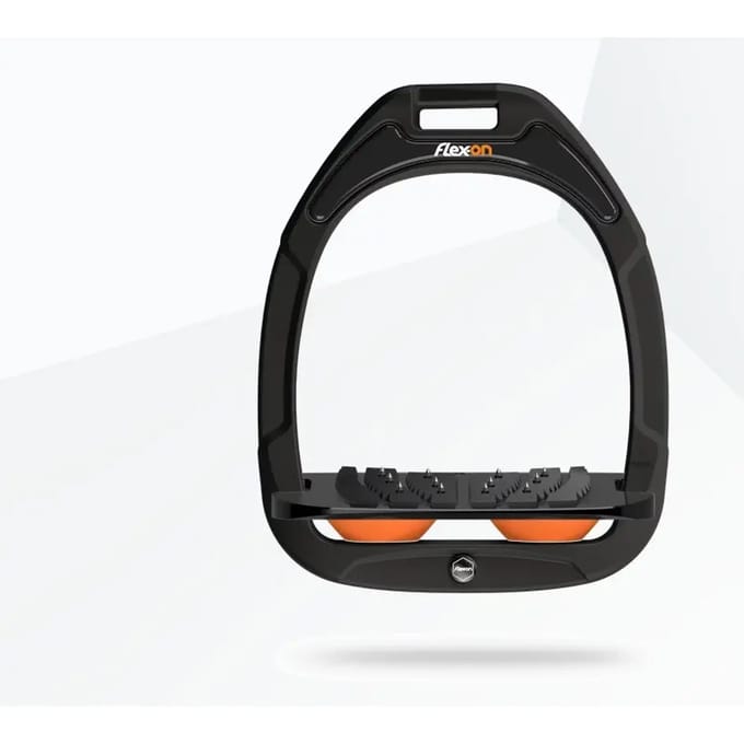 Ultragrijp Instaande Stirrup Groen/Zwart/Oranje Flex-On Green Composite
