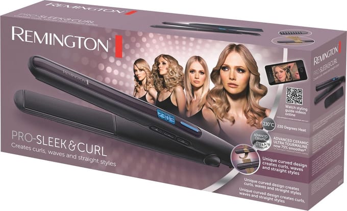 Remington PRO-Sleek & Curl 2-in-1 Stijltang - Krullen & Steilen - S6505