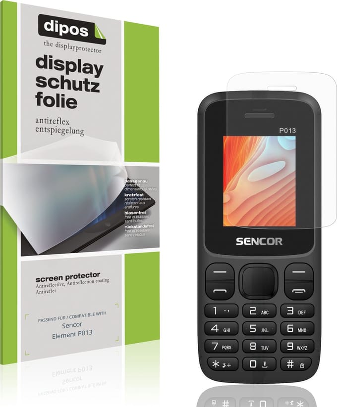 dipos – 4x Matte Beschermfolie geschikt voor Sencor Element P013 | Krasbestendige & antireflecterende Screenprotector Ultra-Thin