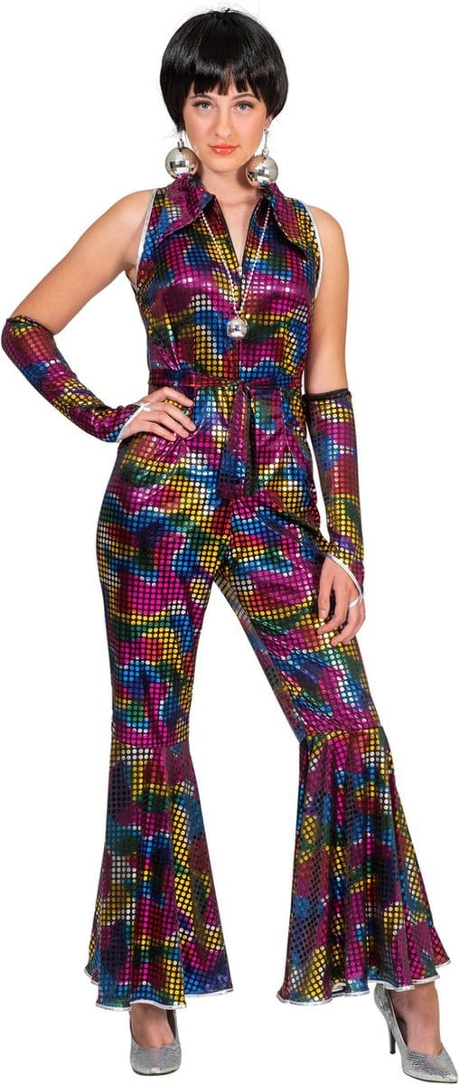 Disco Jumpsuit Amber met glitters