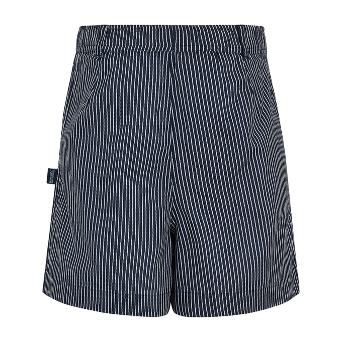 Regatta Dames Sabelle Verticale Streep Casual Korte Broek (Marineblauw/Wit)