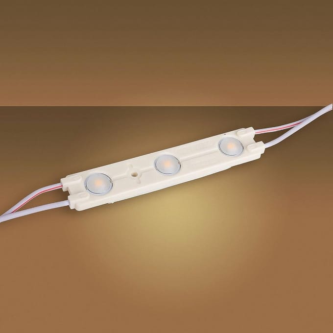 LED Strip Modules - LED Banden - Reclameverlichting - IP65 Waterbestendig - 20x 3 LED - Geel