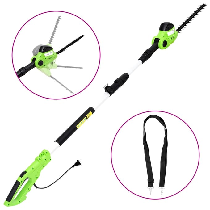 vidaXL - Heggenschaar - elektrisch - telescopisch - 41 - cm - 550 - W