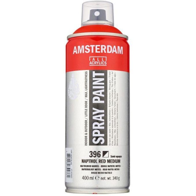 Spuitbusverf - Spraypaint - #396 - Naftolrood Middel - Amsterdam - 400ml