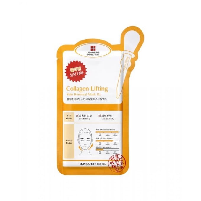 Leaders Cosmetics Insolution Masque Rénovateur de Peau Lifting au Collagène Rx 10 Feuilles NONE orange