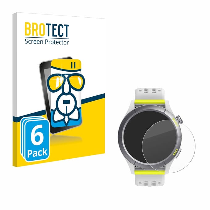 Screenprotector 6 Stuks voor Huami Amazfit Cheetah Beschermglas transparant