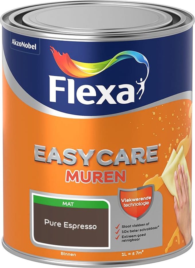 Flexa - Easycare Muren - Pure Espresso - Mengverf - 1 L