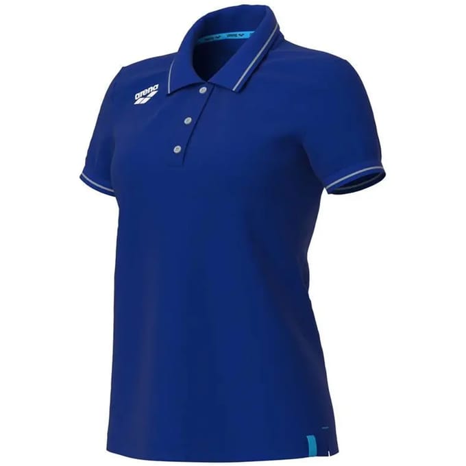 Arena Dames Poloshirt Team Solid Cotton Royal