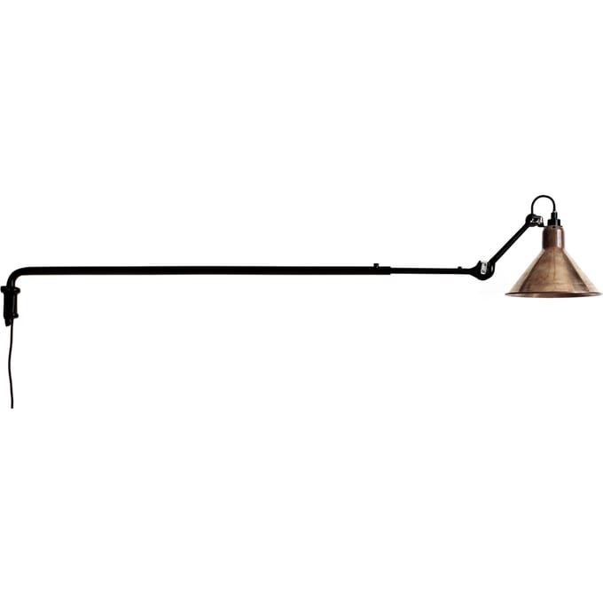 DCWéditions - LAMPE GRAS N°213 wandlamp - niet gepolijst koper - conisch - brons