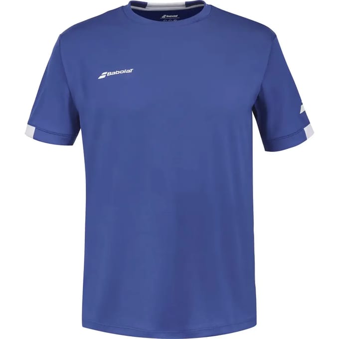 Babolat Play Crew Neck Tee Junior Blue, 12-14