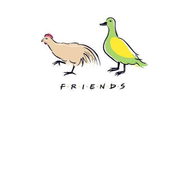 Friends The Chick And The Duck trui - Wit - M