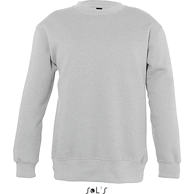 SOL'S Kids´ Sweatshirt New Supreme L311K - Grey Melange - 12 years (142/152)