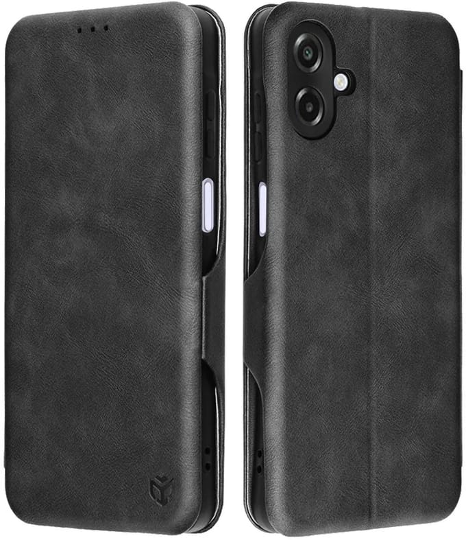 Hoesje geschikt voor Samsung Galaxy A07 4G - Techsuit Safe+ Book Wallet Case - Zwart