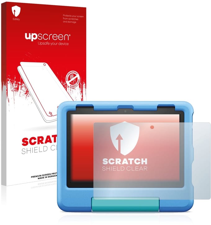 upscreen - Screenprotector voor Amazon Fire HD 8 Kids 2022 - Folie Beschermfolie transparant