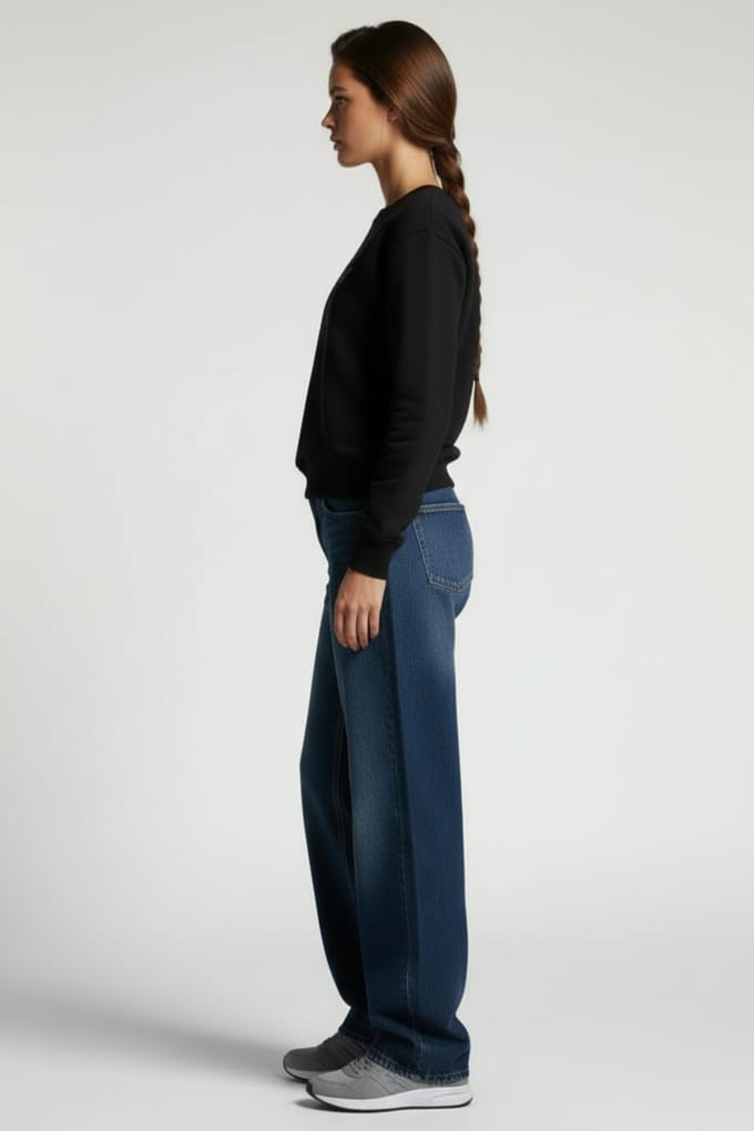 EsQualo Sweater Oversized  Sweat Black Taglia: S | Maglioni a maglia Outlet | Donna | Nero
