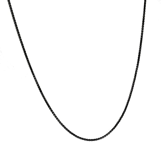 Orphelia Long Chain Black Sterling Zilver 925 Zk-2727/3