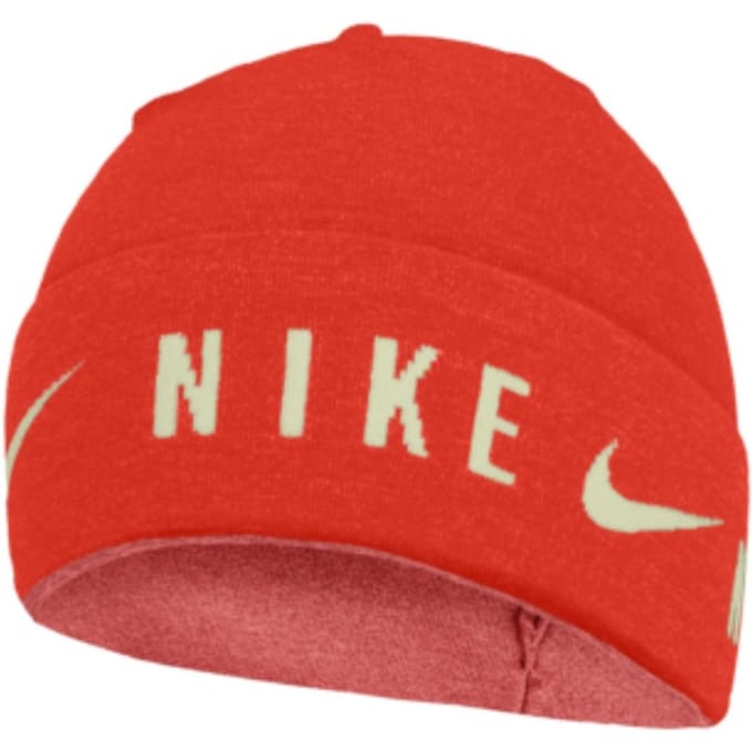 Nike U Gebreide Dri-FIT muts met manchet (Rood)