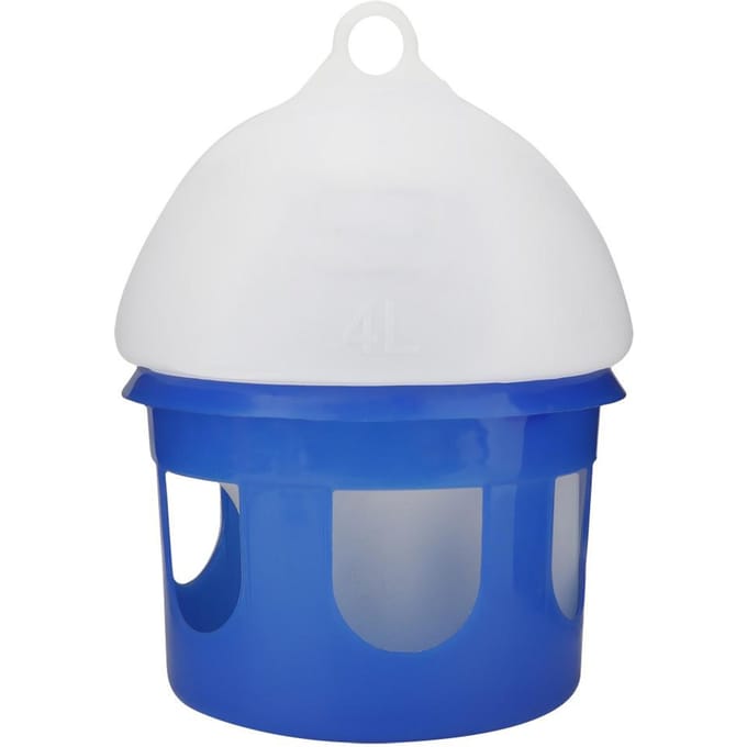 Automatische voederbak voor duiven met grote capaciteit, waterdispenser 4L white