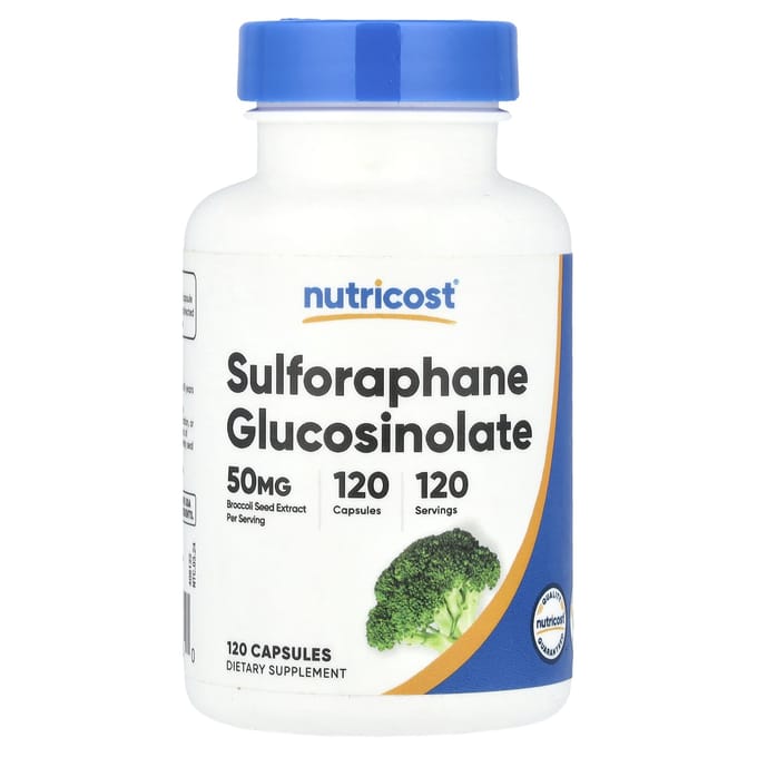 Sulforafaan Glucosinolaat, 50 mg, 120 Capsules
