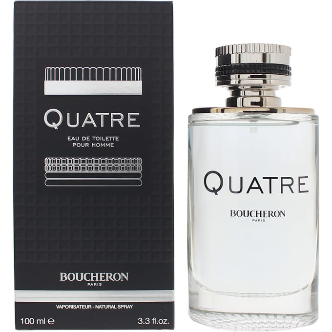 Boucheron Quatre Pour Homme Eau de Toilette 100ml Spray Voor Hem