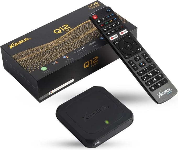 XSARIUS Q12 PLUS Android TV Box - MediaPlayer - Mediaspeler - Android 12 - 4GB DDR RAM en 32GB Flash - 4K Ultra HD