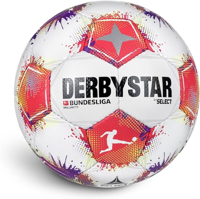 Voetbal Maat 5 - Trainingsbal - Wedstrijd Training - Met de hand gestikt - Maat 5 - Wit Paars Rood