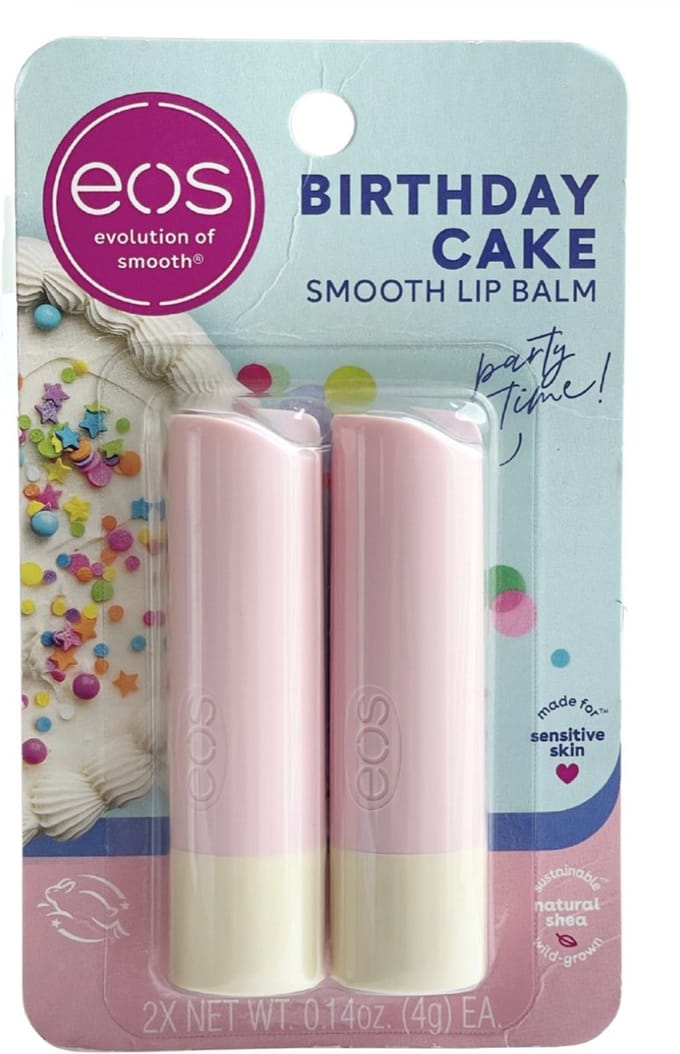 eos - Natural Shea Lip Balm- Birthday Cake