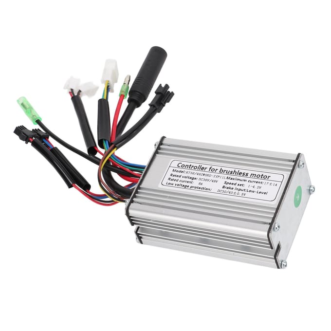 KT 17A Controller 36V 48V Motorcontroller Blokgolf met Dubbele Einden Lichtkabel SM Aansluiting voor 350W Motor black