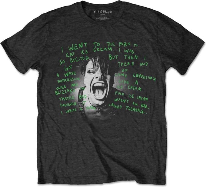 Yungblud - Lyric Photo Heren T-shirt - M - Zwart