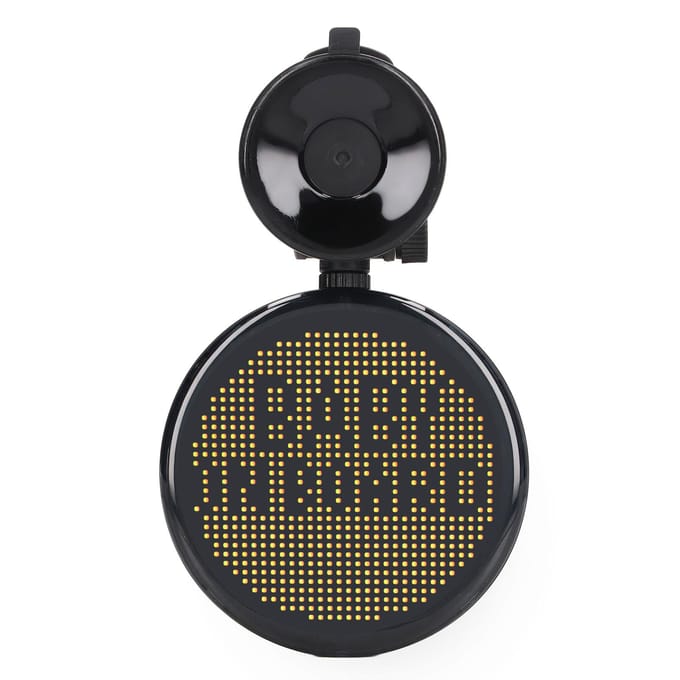 Panneau LED Couleur Contrôle à Distance par Application Bluetooth Affichage LED pour Voiture avec Écran LED Programmable 32x32 Universel pour Auto black