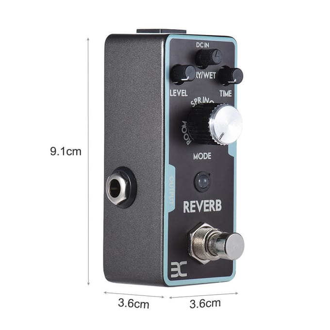 ENO Reverb Gitaareffectpedaal True Bypass yellow