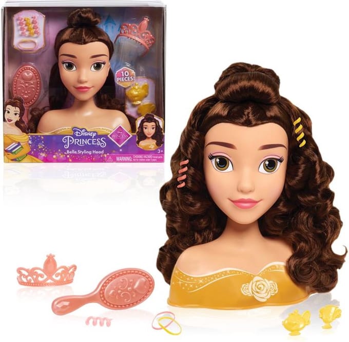 Just Play - Disney Princess Basic Belle Styling Hoofd