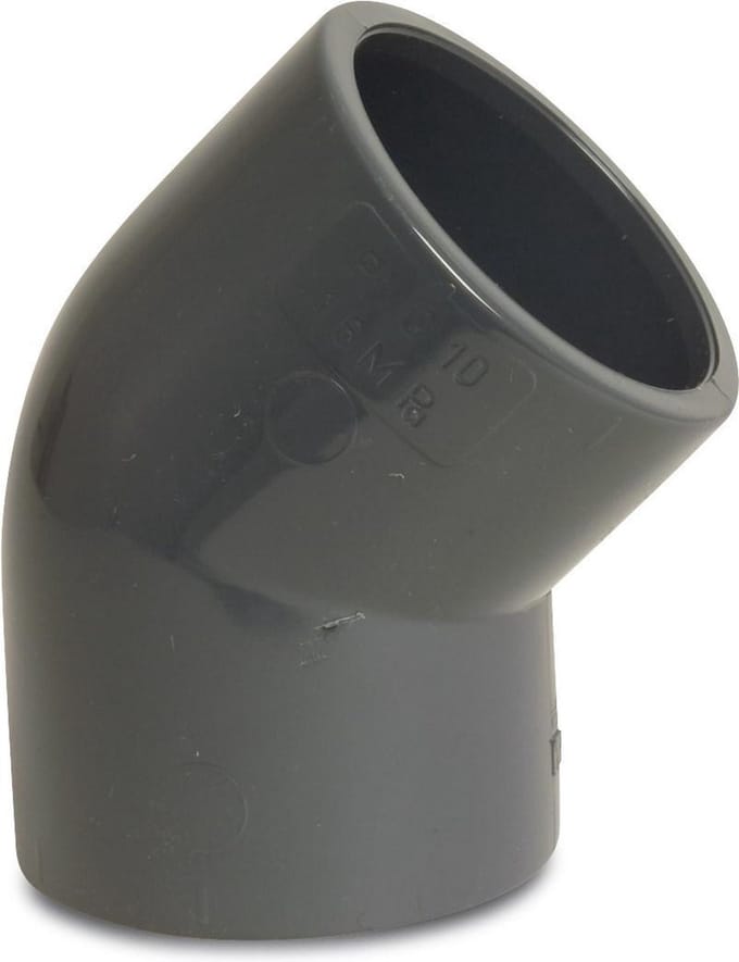 Druk PVC - Knie 45° - 75mm