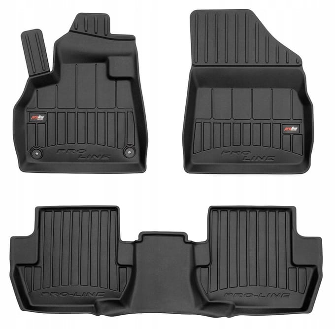 FROGUM Korytka 3D - Automatten Set - Perfecte Pasvorm - Geurloos TPE - 6 cm Opstaande Rand