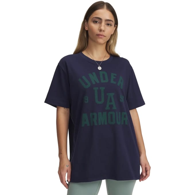 Dames-T-shirt Under Armour Heavyweight Collegiate