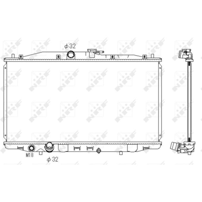 Radiator, motorkoeling NRF 53392