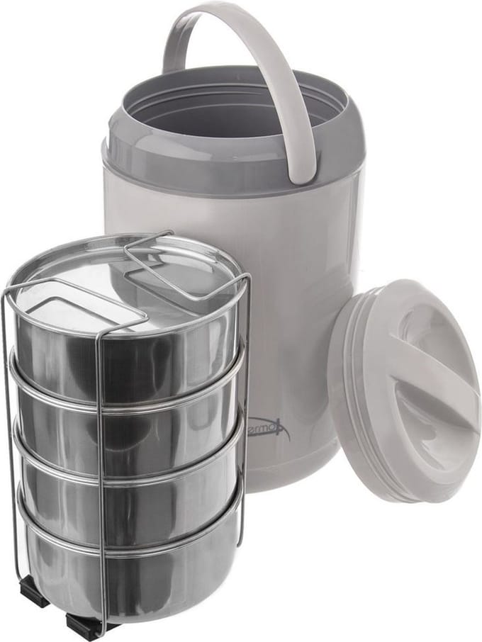 Thermocontainer voor Eten Thermische 4 Niveaus 4x800 ml - Voedselcontainer - Lunchbox - Thermohouder