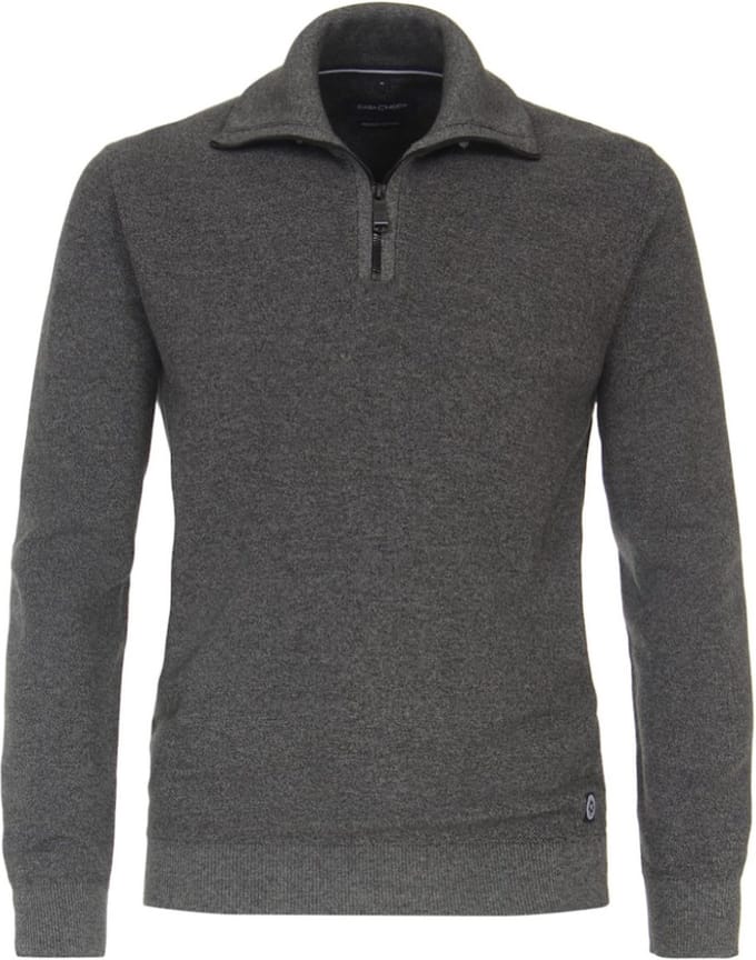 Casa Moda Trui Met Opstaande Kraag Premium Cotton - L