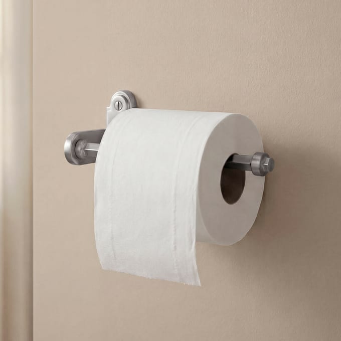 LOBERON Toiletrolhouder Virellane zilverkleurig