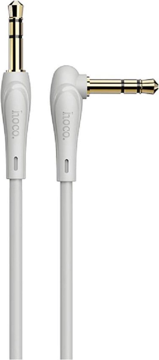 HOCO UPA14 - AUX Audiokabel - 3,5mm naar 3,5mm Jack - 1 meter - Grijs