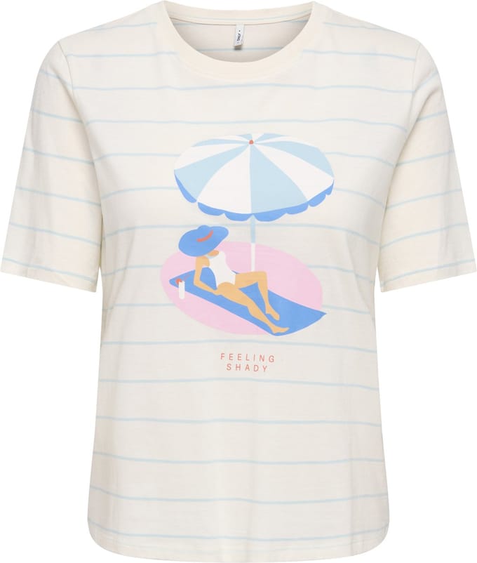 ONLY - ONLBONE NEW S/S O-NECK TOP BOX JRS Dames T-shirt